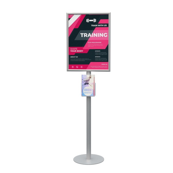 stojak na ulotki, z ramką zatrzaskową - obrazek 2