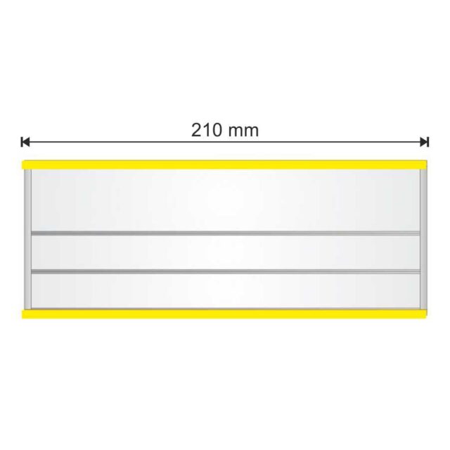 tabliczka COLOUR – wymienne panele | szerokość 210 mm